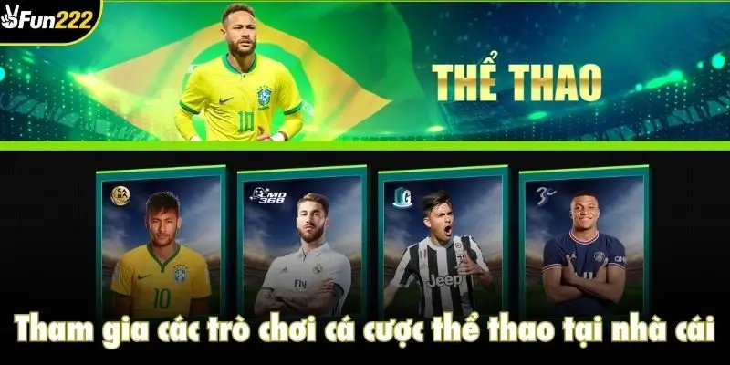 Tham gia các trò chơi cá cược thể thao tại nhà cái